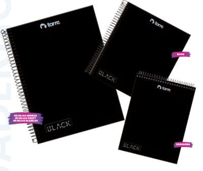 CROQ. 16X21 HOJAS NEGRAS