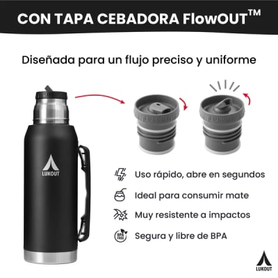 Kit PRO Termo Handle 1000 ml + Mate 170 ml Pink Animal