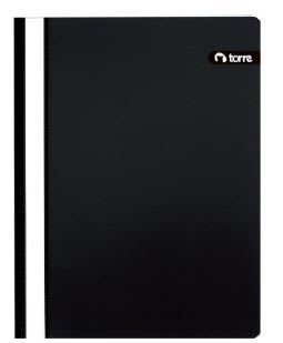 CARPETA PVC PLAST.FILE CARTA NEGRA TORRE