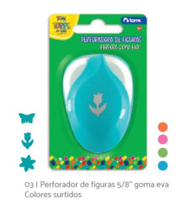 PERFORADOR D FIGURAS 5/8 GOMA EVA STYLO (SURTIDO)