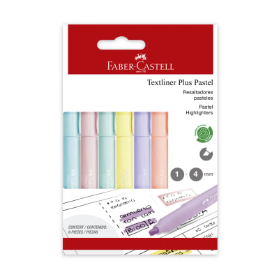 Destacador Textliner Plus Pastel Carton x6
