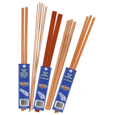 PALOS P/MAQUETAS PROARTE 50cm. 2x 3 BOLSA de 8