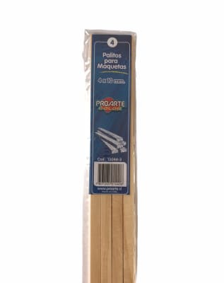 PALOS P/MAQUETAS PROARTE 50cm. 4x10 BOLSA de 4