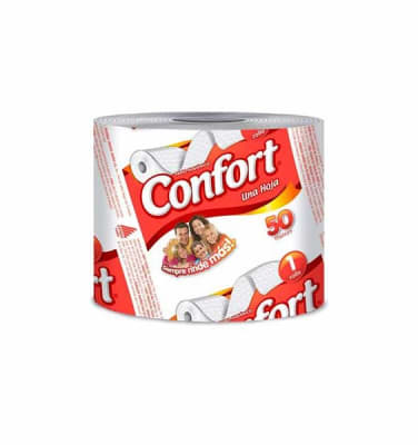 PAPEL HIGIENICO CONFORT 50 MT  UNIDAD