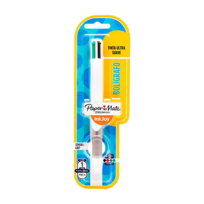 Bolígrafo Inkjoy Quatro Papermate colores básicos blíster x1