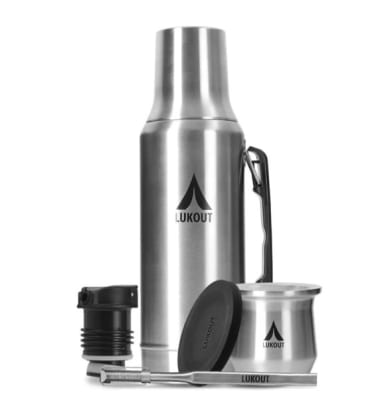 Kit Termo Mate Flow PRO 1200 ml + Mate 170 ml Cromo