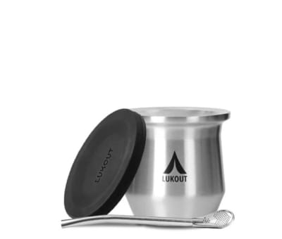 Mate térmico 170 ml Llaima + Tapa  Cromo