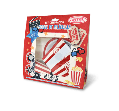 Set Celebracion Noche de Peliculas