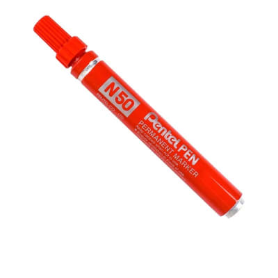 Marcador Pentel permanente Rojo N50