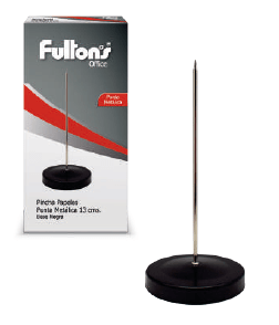 PINCHA PAPELES METAL 13CM. BASE NEGRO