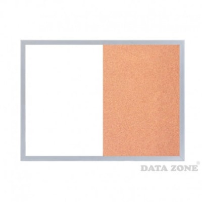 Pizarra Magnética Blanca/Corcho 60x45cm