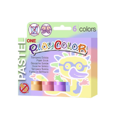 TEMPERA SOLIDA PASTEL PLAYCOLOR 6 COL