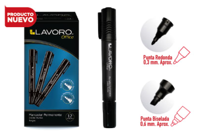 MARCADOR PERM DOBLE PUNTA BIS/RED NEGRO