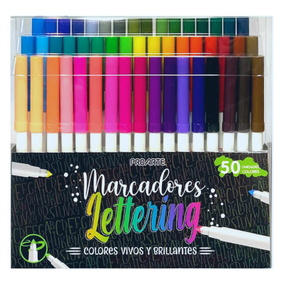MARCADOR PROARTE LETTERING 50 COLOR