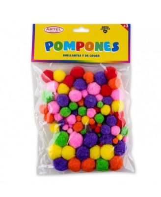 Pompones - Colores Solidos y Brillantes
