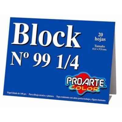 BLOCK PROARTE MEDIO N° 99 1/4 20 H.140 G 53,5x37,5