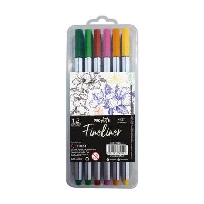 PLUMON PROARTE FINELINER 12 COLORES PLUMON PROARTE FINELINER 12 COLORES