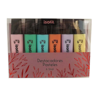 DESTACADOR  ISOFIT-DSG/W PETBOX 6 UNI 6 COLORES
