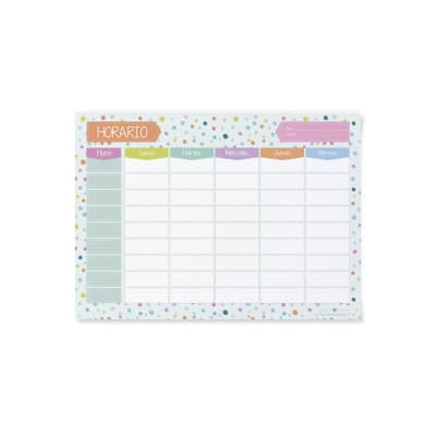 Horario Puntos 24 x34 cm nada 1 Carton 