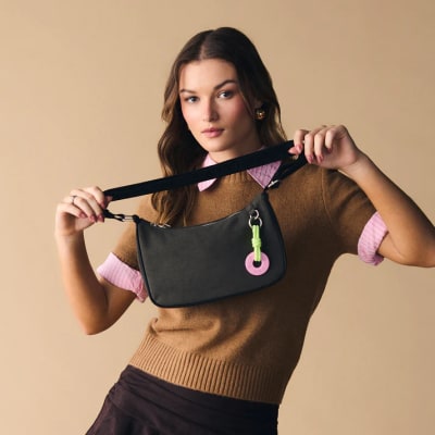 BUBBA PURSE SUEDE BROWN