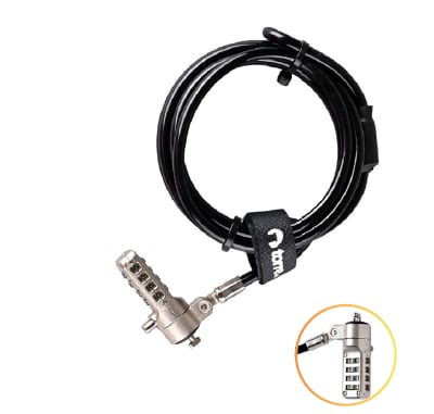 CANDADO DE SEGURIDAD 4DÍGITOS 2M AJUSTABLE