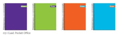 CUADERNO LIMITED POCKET TORRE OFFICE 7M 100H (SURTIDO)