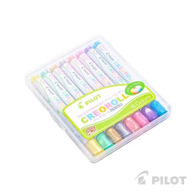 Creo Roll Set 8 Uni Colores Metalizados