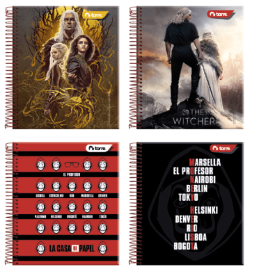 CUAD.BOOK NETFLIX 5MM 120H TORRE