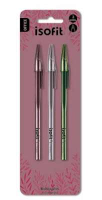 BOLIGRAFO 0,7 MM 3 UN ISOFIT-DSG/W