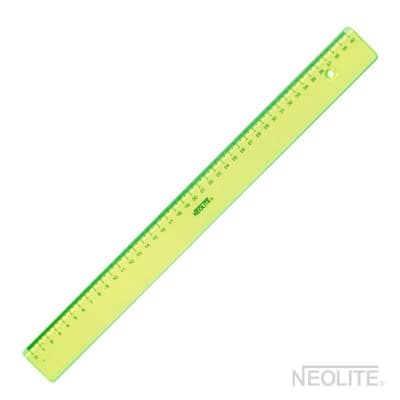 Regla Biselada Transparente GREEN 40cm (003) NEOLITE