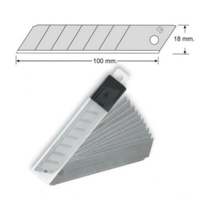Repuesto Cuchillo 18mm 10u (011) ADIX