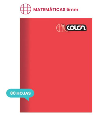 CUADERNO COLLEGE COLON LISO  MAT.5MM. 80 HJ
