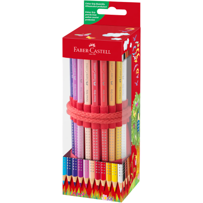Ecolápices de Color Rollo Rojo + Lápices de color Grip