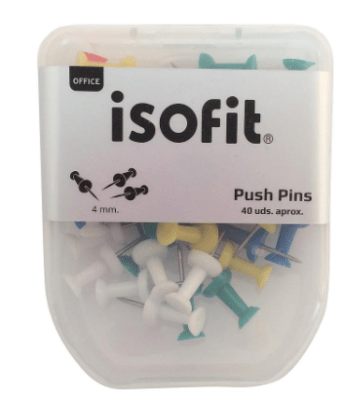  PUSH PINS ISOFIT-DSG C/PLAST 40 UDS 11MM