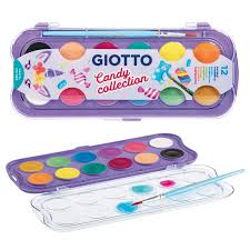 GIOTTO ACUARELA CANDY COLLECTION 30 MM 12 COLORES