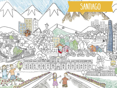 Poster XXL Santiago 70cmx1mt  1 poster