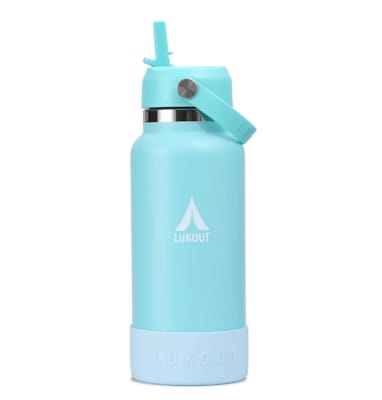 Botella Térmica Bombilla Ancha 946 ml Celeste