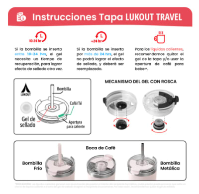 Set de 2 Vasos Travel Tumbler 700 ml Velia