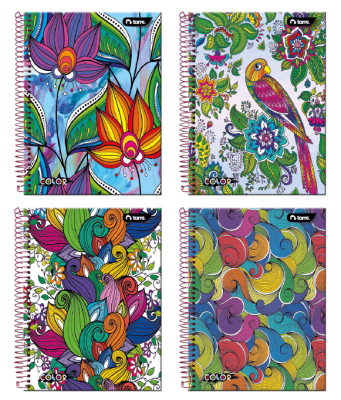 CUADERNO TORRE TOP COLOR MAT.7MM.150HJS. (SURTIDO)