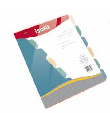 SEPARADOR ISOFIT CARTA 6 POSIC.D/CARTULINA   