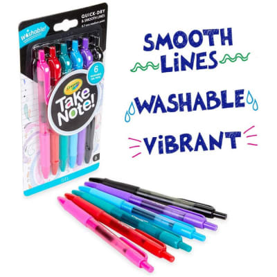 BOLIGRAFOS GEL LAVABLES TAKENOTE! 6 UNI./COL
