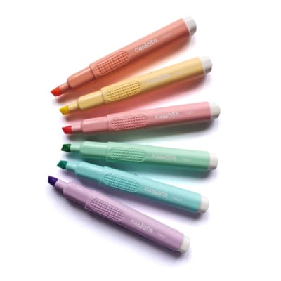 RESALTADORES 6 COLORES PASTEL CARIOCA