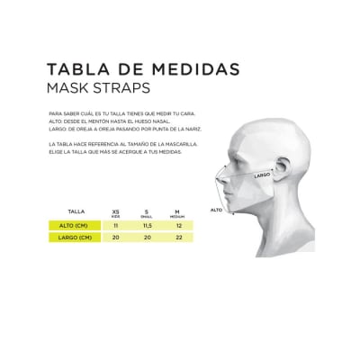 BUBBA MASCARILLA STRAP LILIUM GALAXY EXTRA SMALL