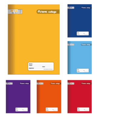 CUAD.COLLEGE LISO 5M 80H TORRE SURTIDO