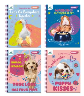 CUAD.UNIV.CLASICO ANIMAL PETS 7MM 100HJ TORRE