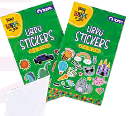 LIBRO DE STICKERS 20 HJS TORRE