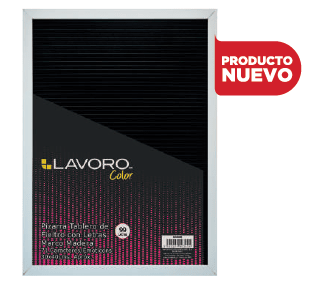 PIZARRA NEGRA 30X40 C/LETRAS BLANCAS MARCO MADERA