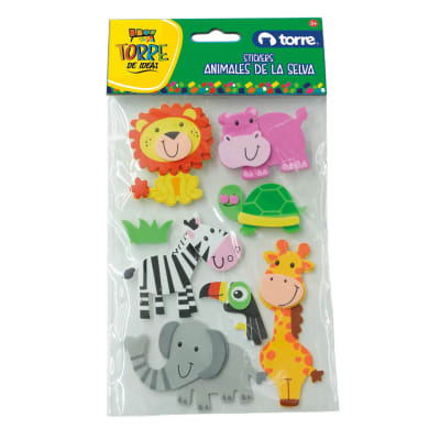 STICKERS ANIMALES SELVA TORRE