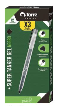 SUPER TANKER 1,0 MM NEGRO TORRE