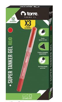 SUPER TANKER 1,0 MM ROJO TORRE